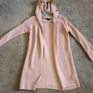 pink cardigan